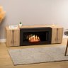 Тумба под ТВ с биокамином SteelHeat IMOLA 140 см (корпус дуб Вотан / фасады дуб Вотан) фото 2